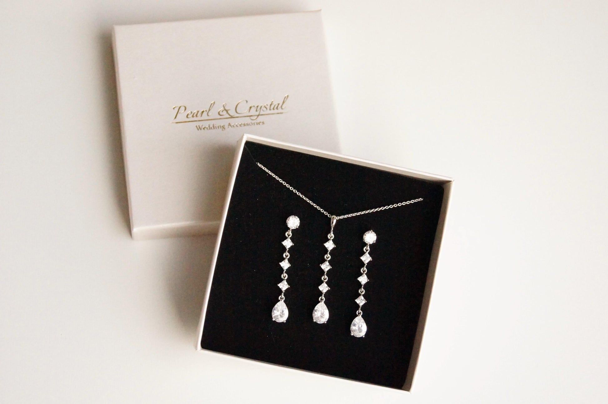 Braut Lange Ohrringe mit Zirkonia