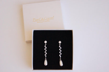 Brautschmuck Set mit Perlen