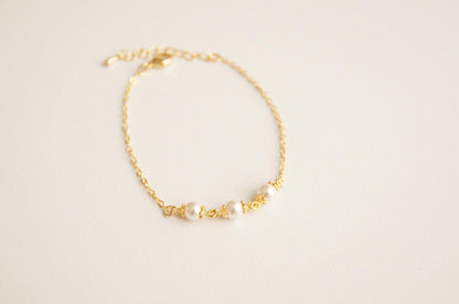 Braut Armband mit Swarovski-Perlen