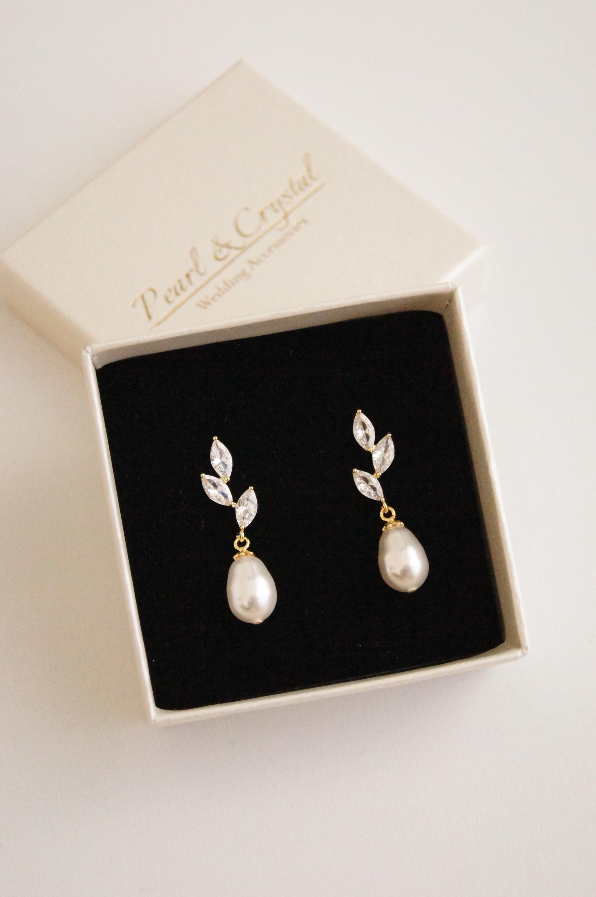 Brautschmuck Set mit Perlen