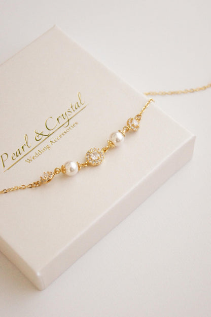 Braut Armband mit Perlen