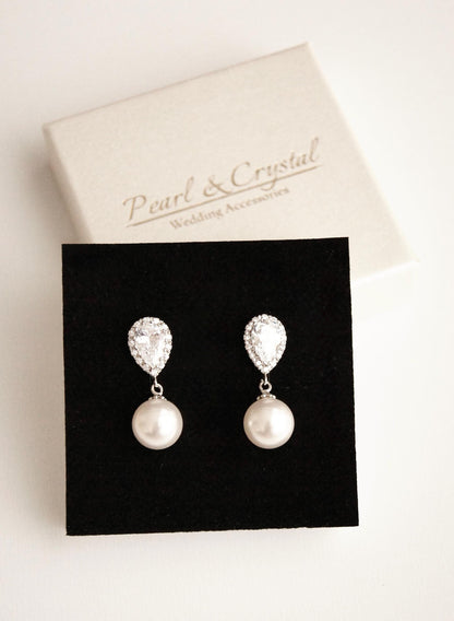 Brautschmuck Set mit Perlen