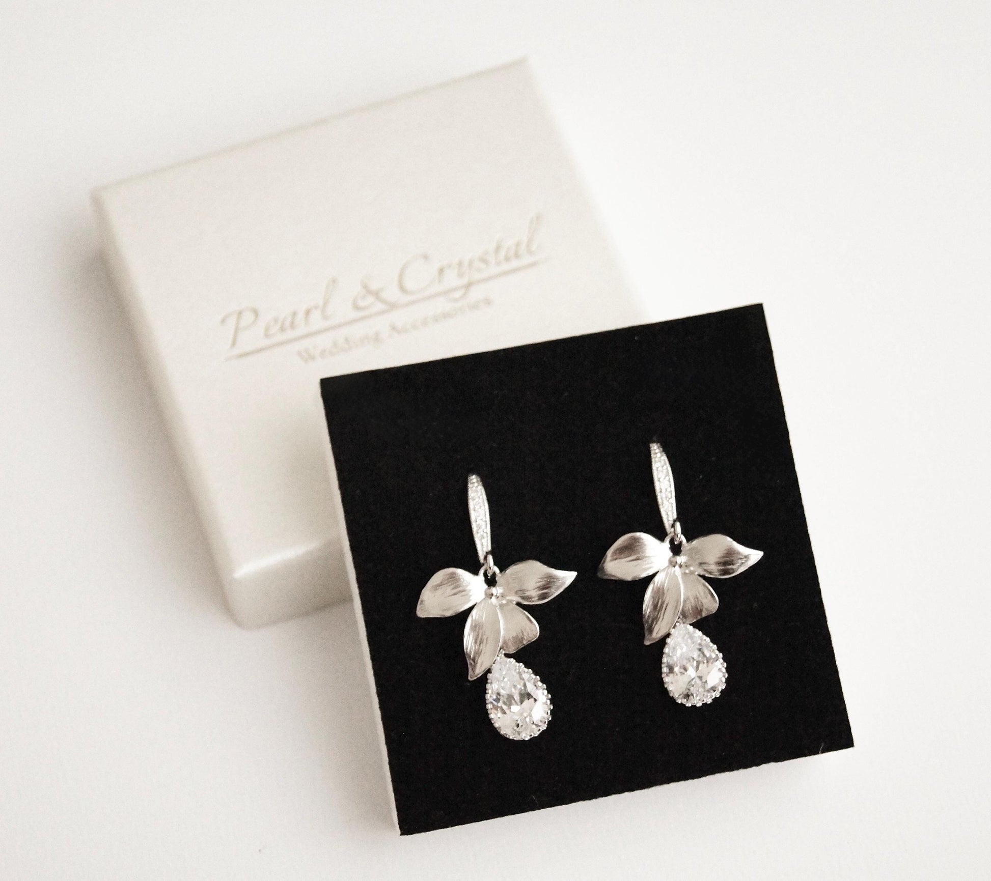 Brautjungfern Ohrringe mit Zirkonia