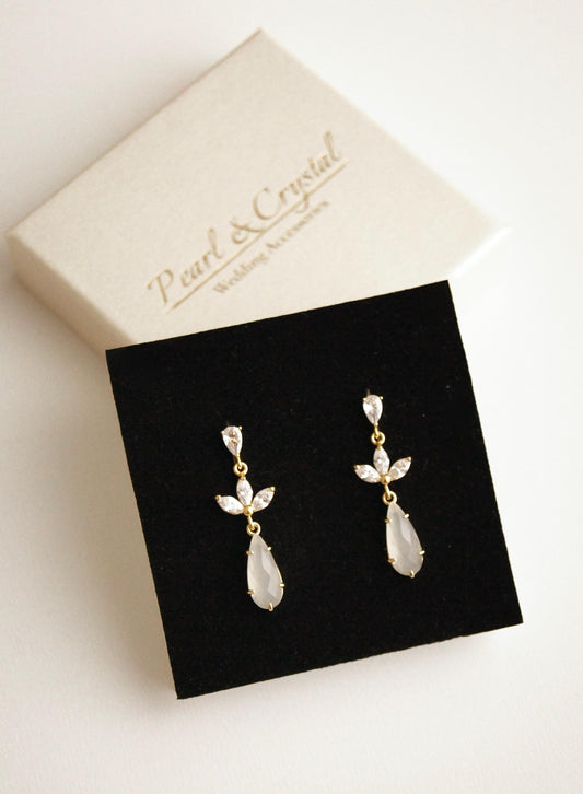 Braut Ohrringe mit Zirkonia