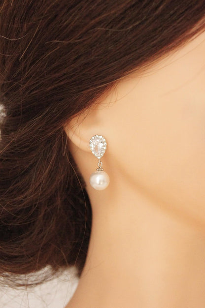 Brautschmuck Set mit Perlen