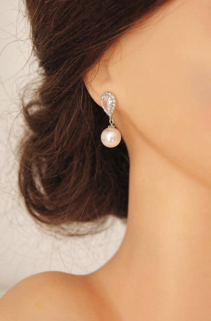 Brautschmuck Set mit Perlen