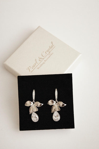 Brautjungfern Ohrringe mit Zirkonia