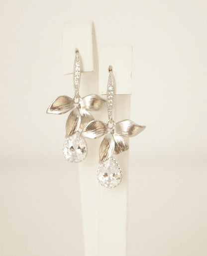 Brautjungfern Ohrringe mit Zirkonia