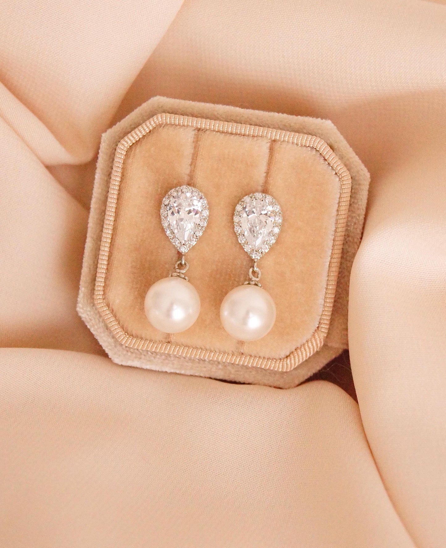 Brautschmuck Set mit Perlen