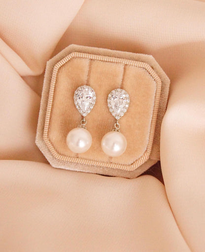 Brautschmuck Set mit Perlen