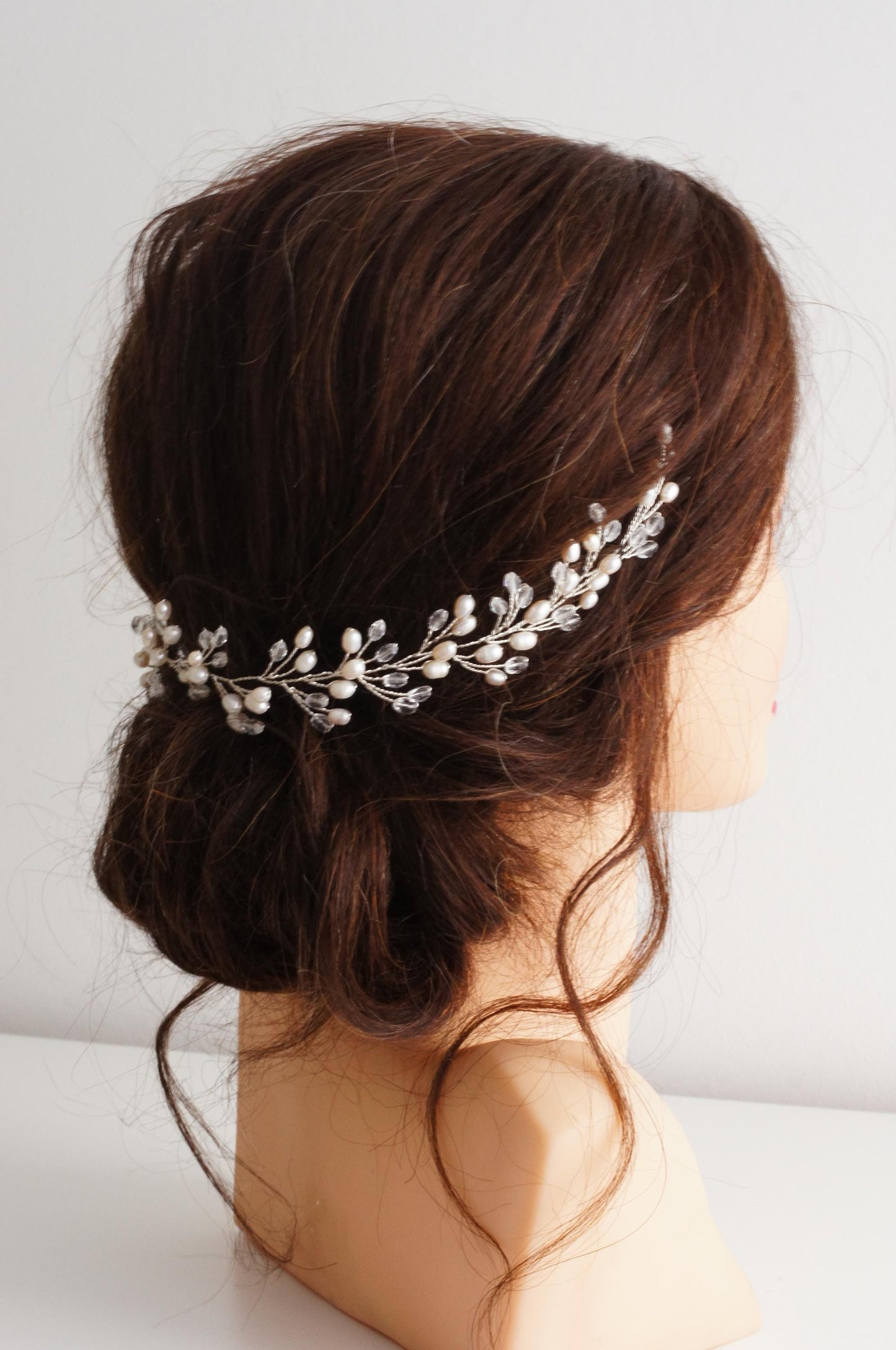 Braut Haarschmuck mit Perlen