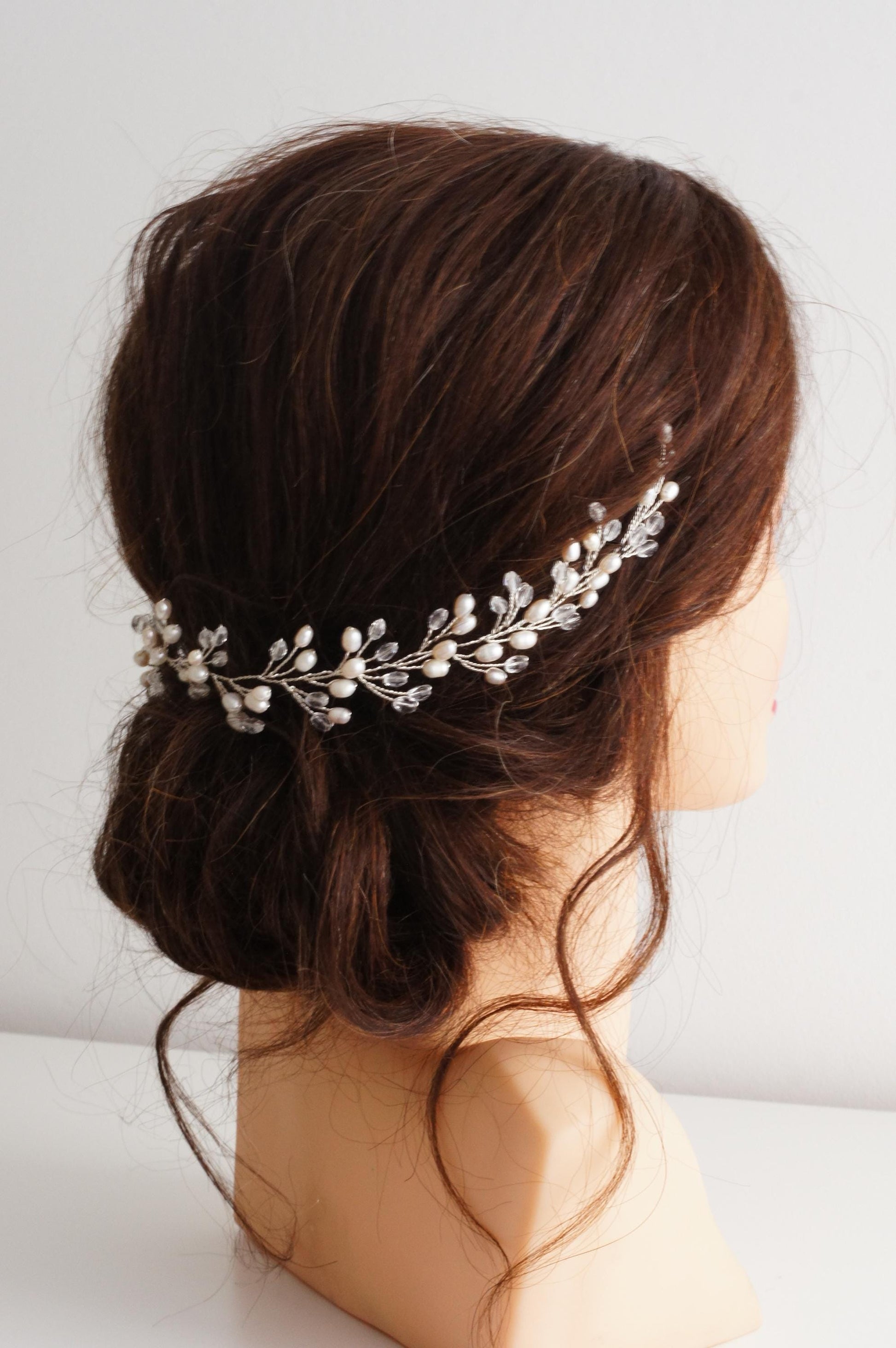 Braut Haarschmuck mit Perlen