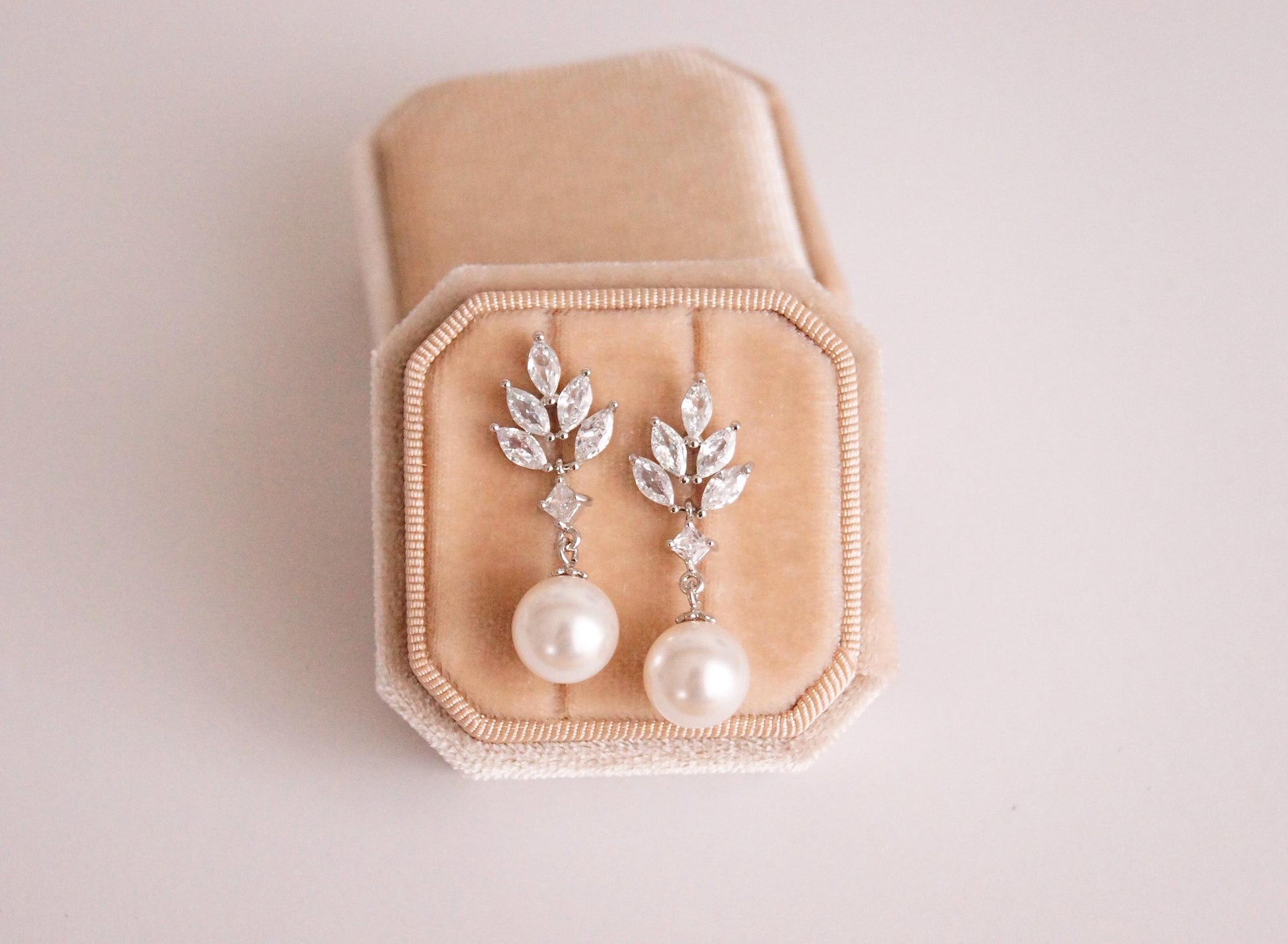 Brautschmuck Set mit Perlen