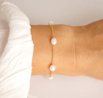 Brautschmuck Set mit Perlen