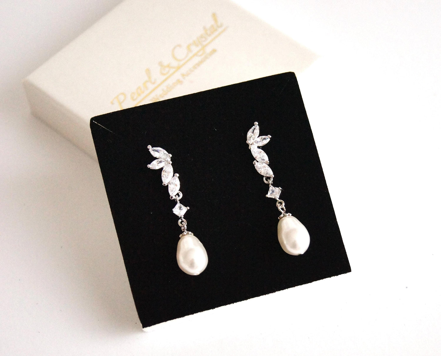 Brautschmuck Set mit Perlen