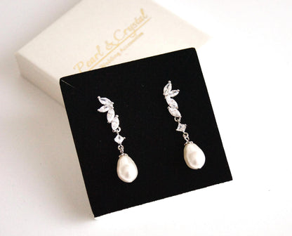 Brautschmuck Set mit Perlen