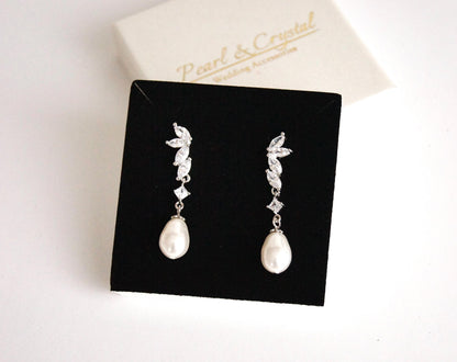 Brautschmuck Set mit Perlen