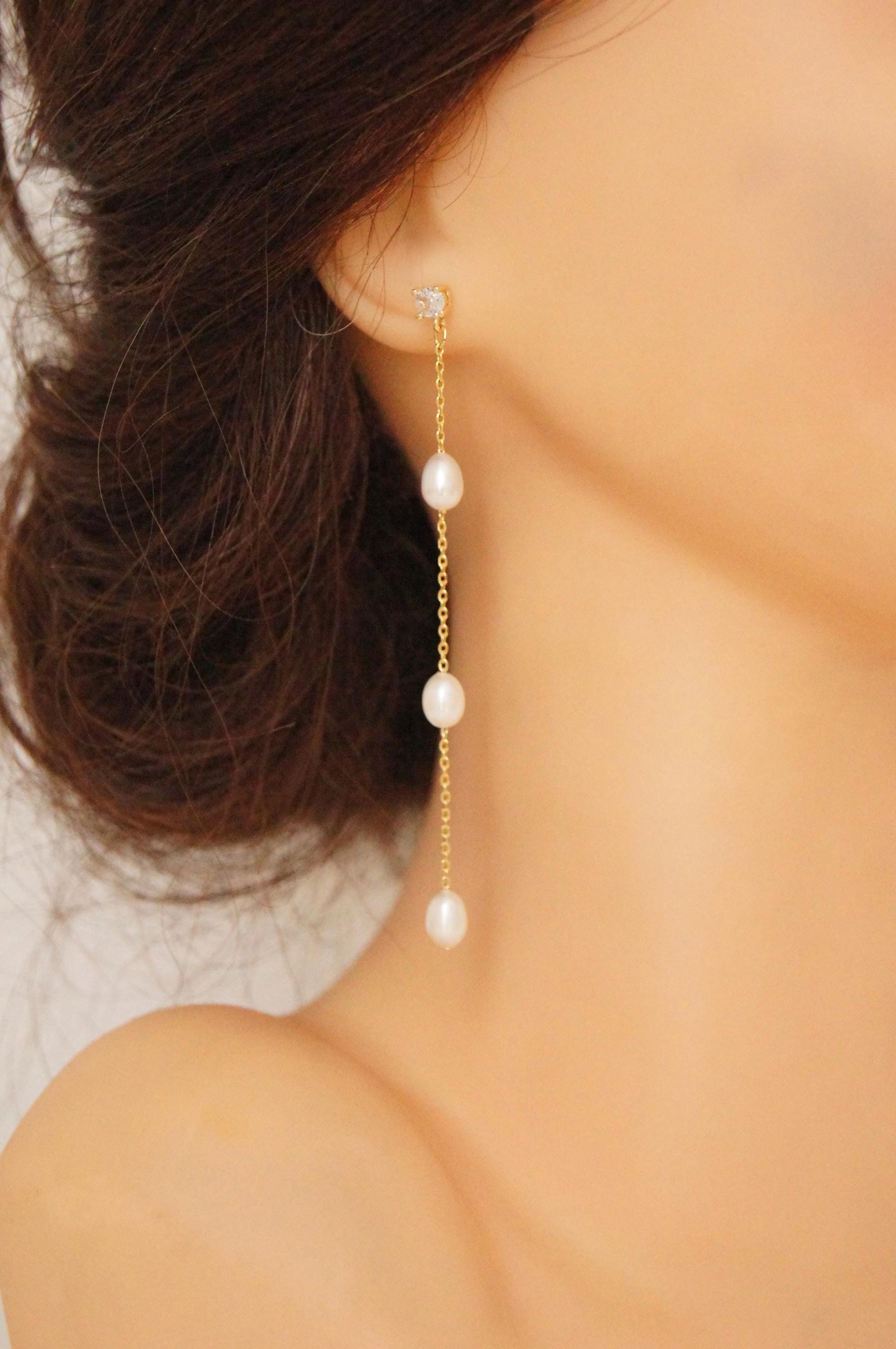 Brautschmuck Set mit Perlen