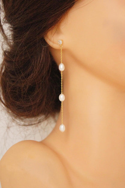 Brautschmuck Set mit Perlen