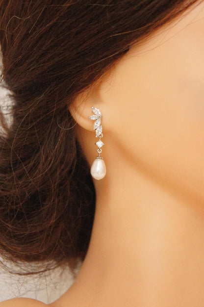 Brautschmuck Set mit Perlen