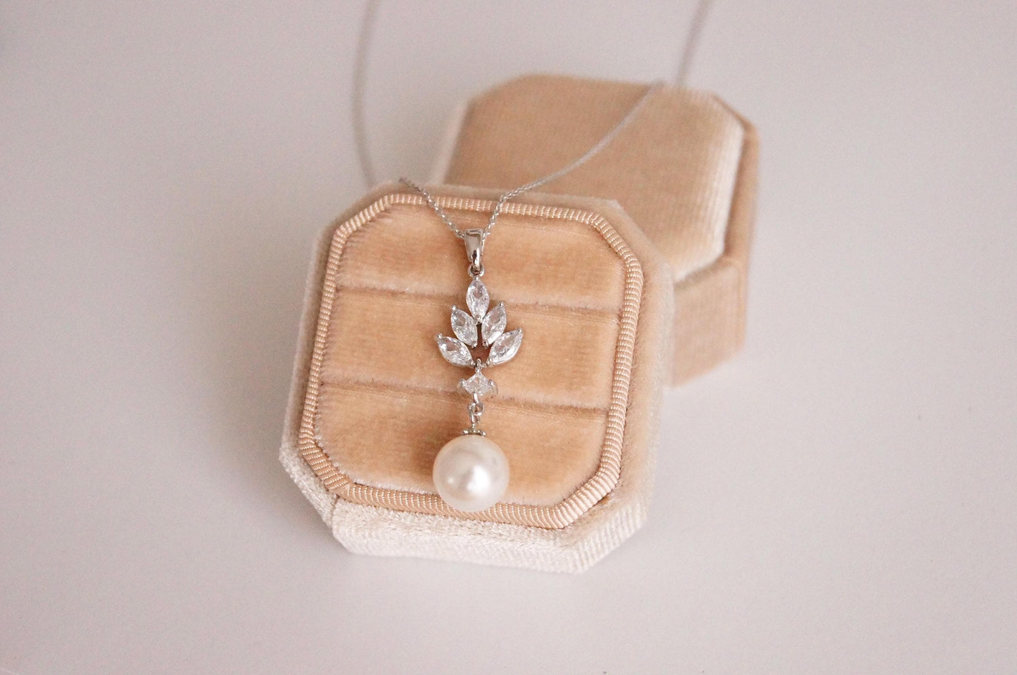 Brautschmuck Set mit Perlen