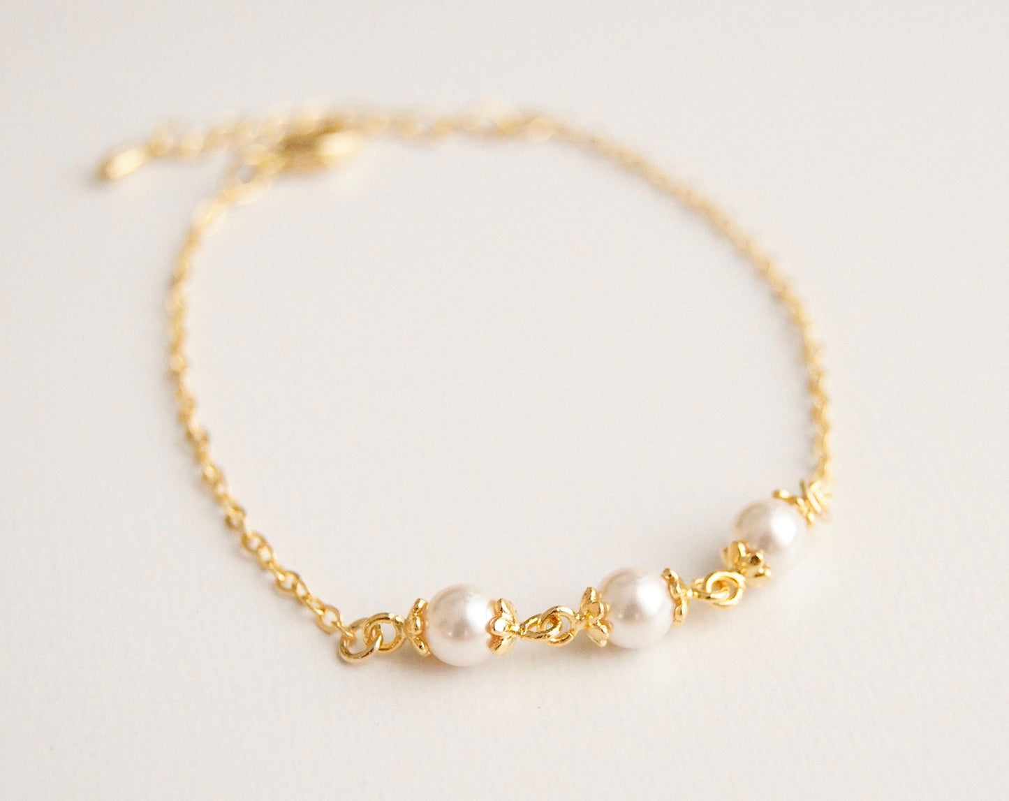 Braut Armband mit Swarovski-Perlen