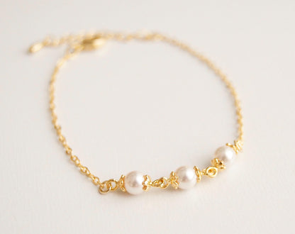 Braut Armband mit Swarovski-Perlen