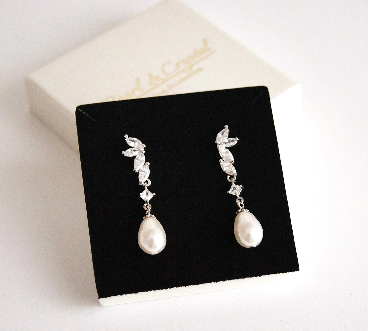 Brautschmuck Set mit Perlen