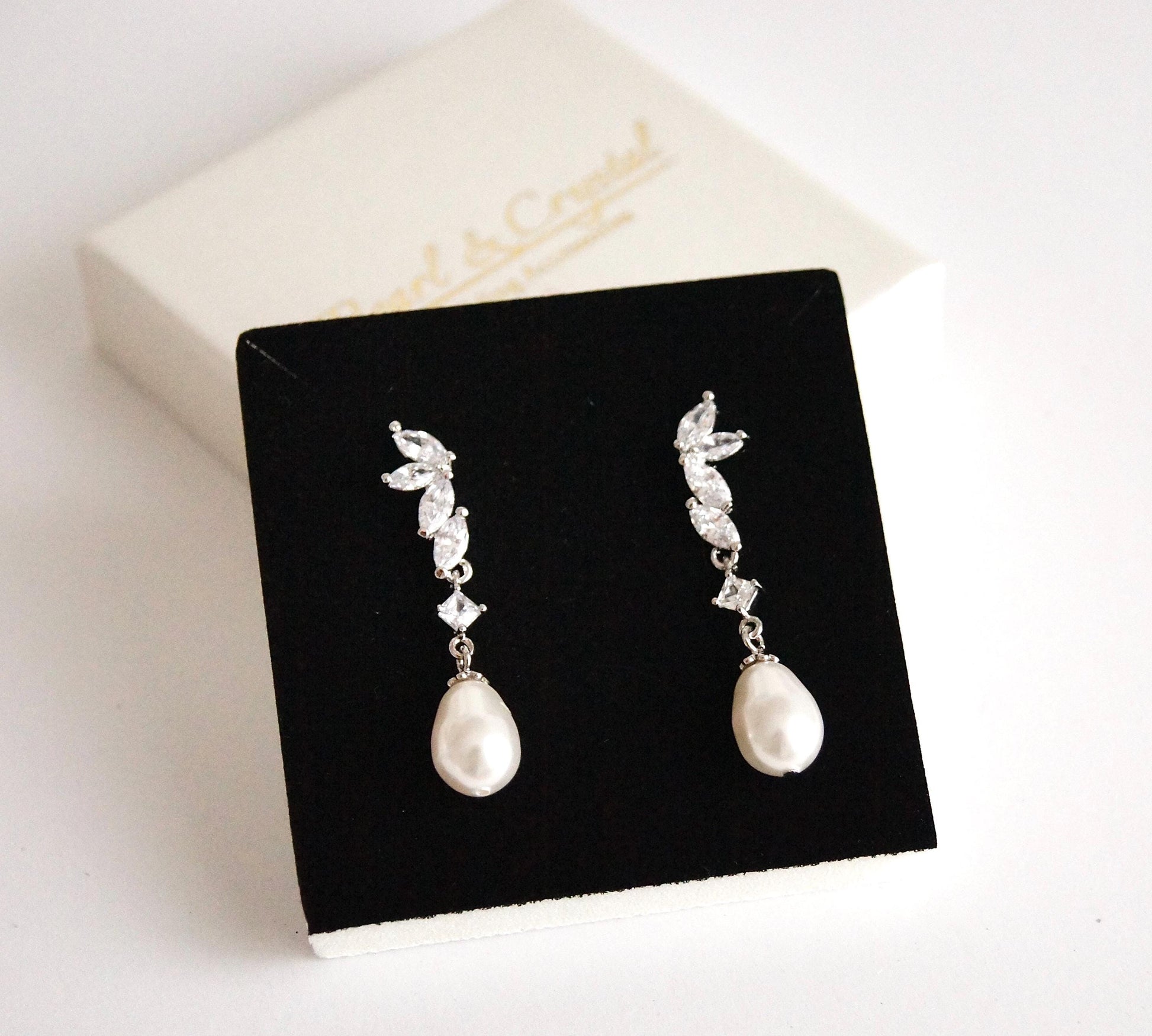 Brautschmuck Set mit Perlen