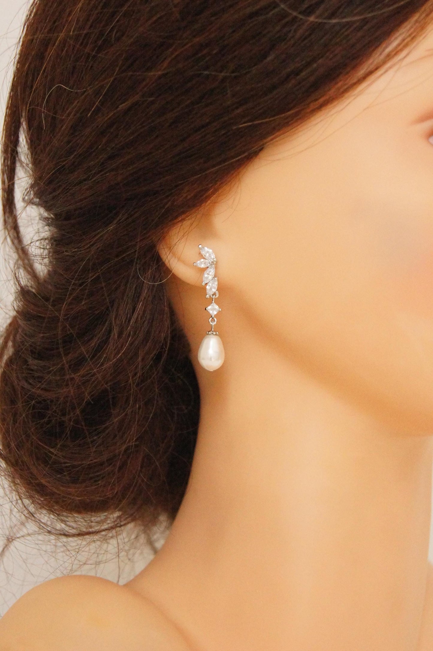 Brautschmuck Set mit Perlen