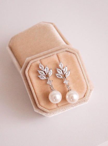 Brautschmuck Set mit Perlen