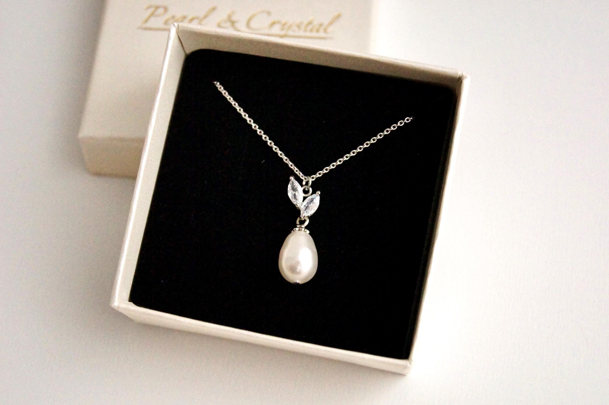 Brautschmuck Set mit Perlen