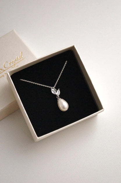 Brautschmuck Set mit Perlen