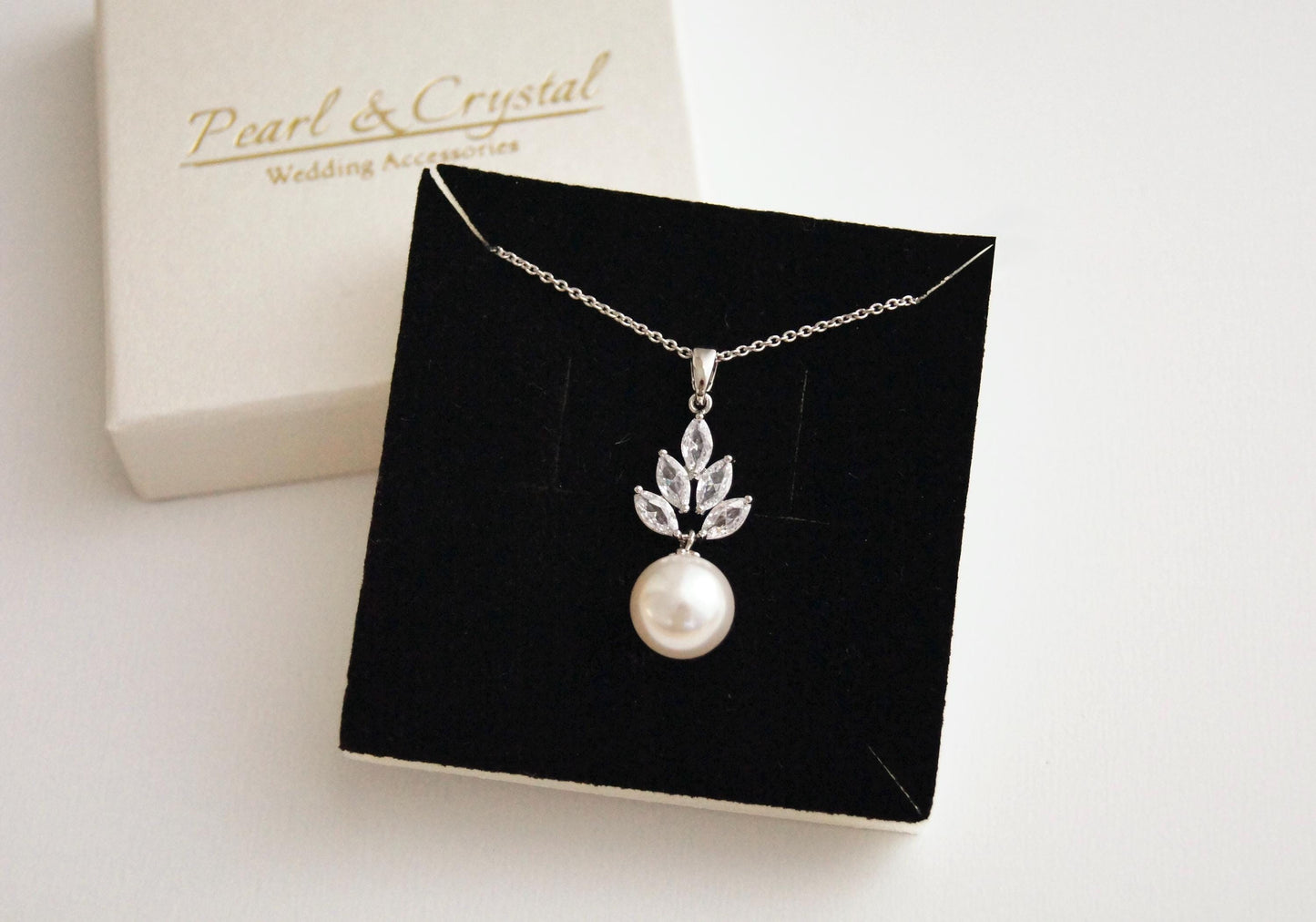 Braut Ohrringe mit Perlen