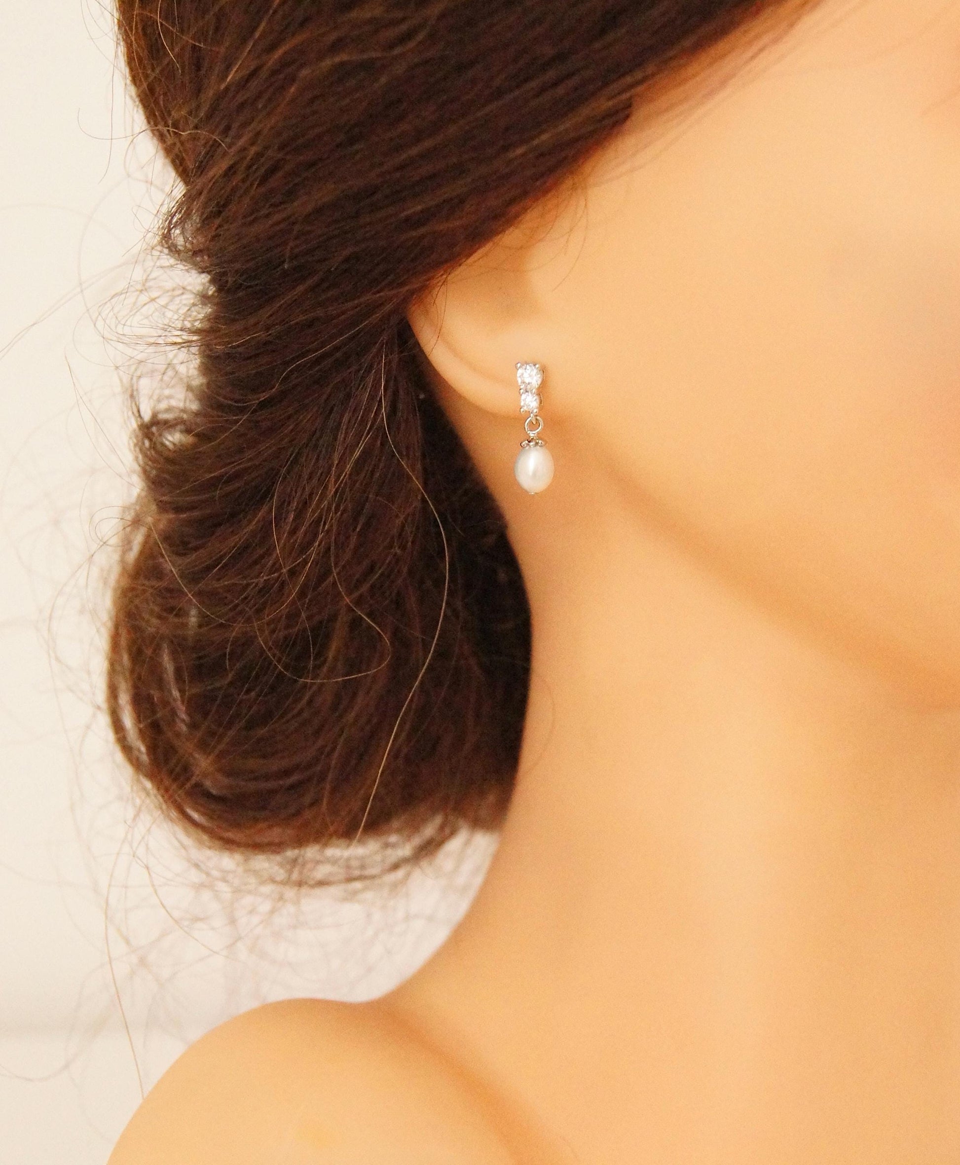 Brautschmuck Set mit Perlen