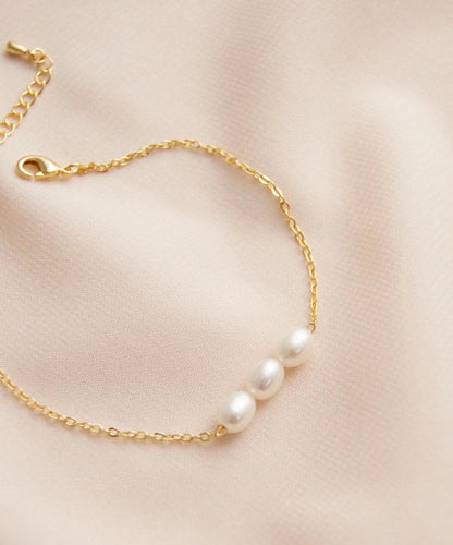 Braut Armband mit Süßwasserperlen