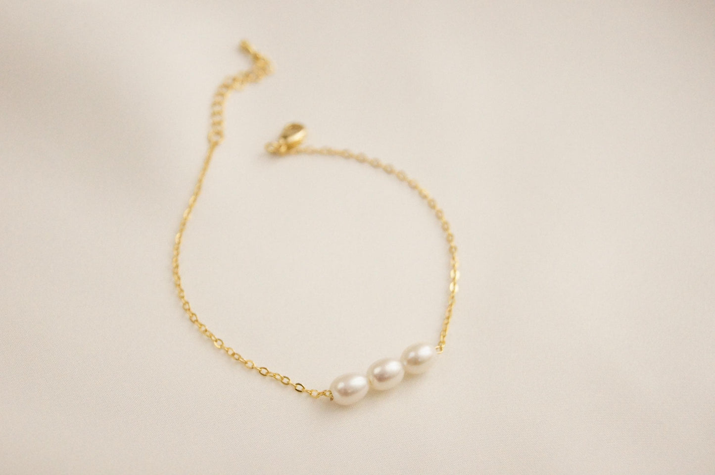 Braut Armband mit Süßwasserperlen