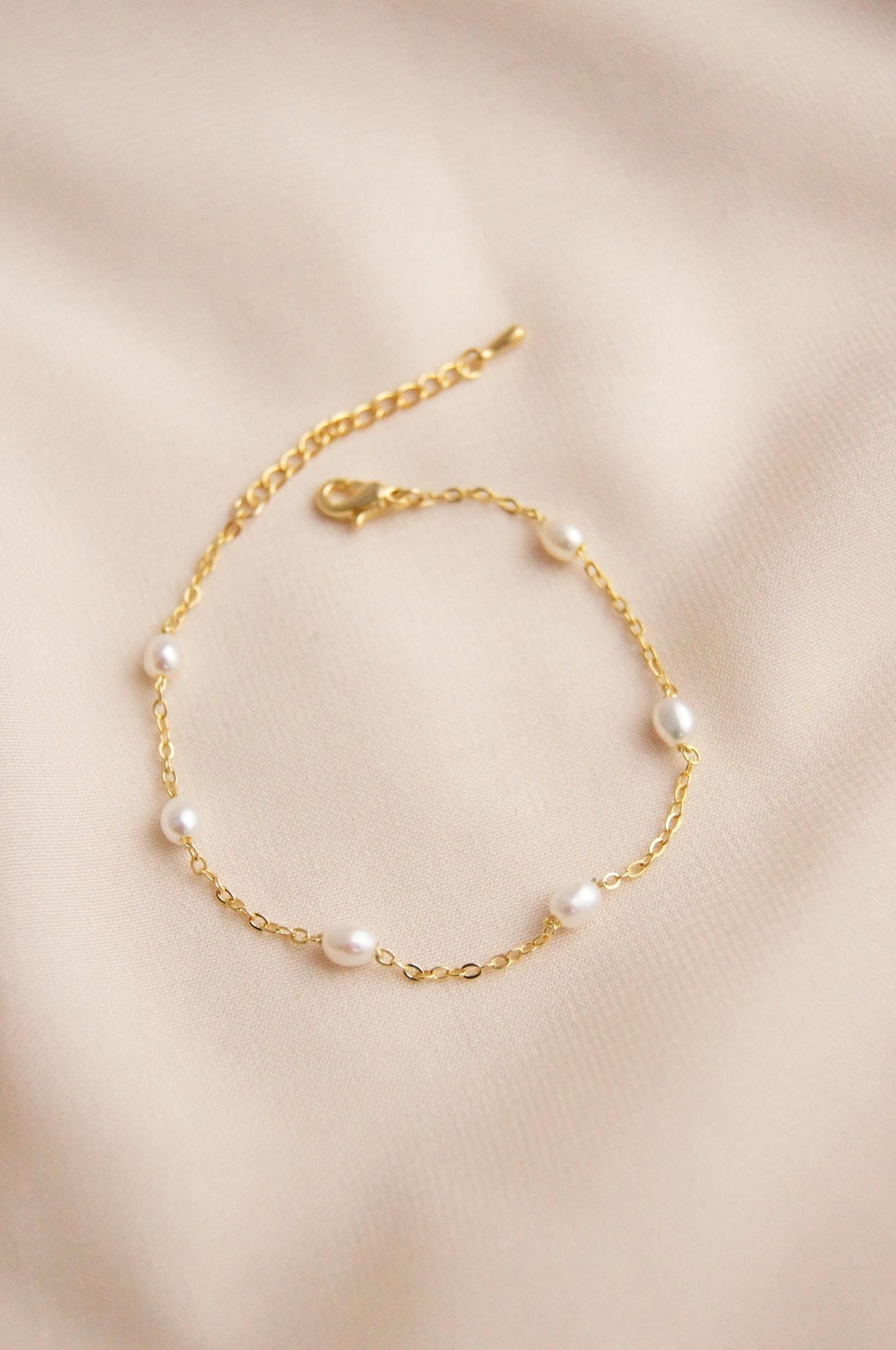 Braut Armband mit Süßwasserperlen