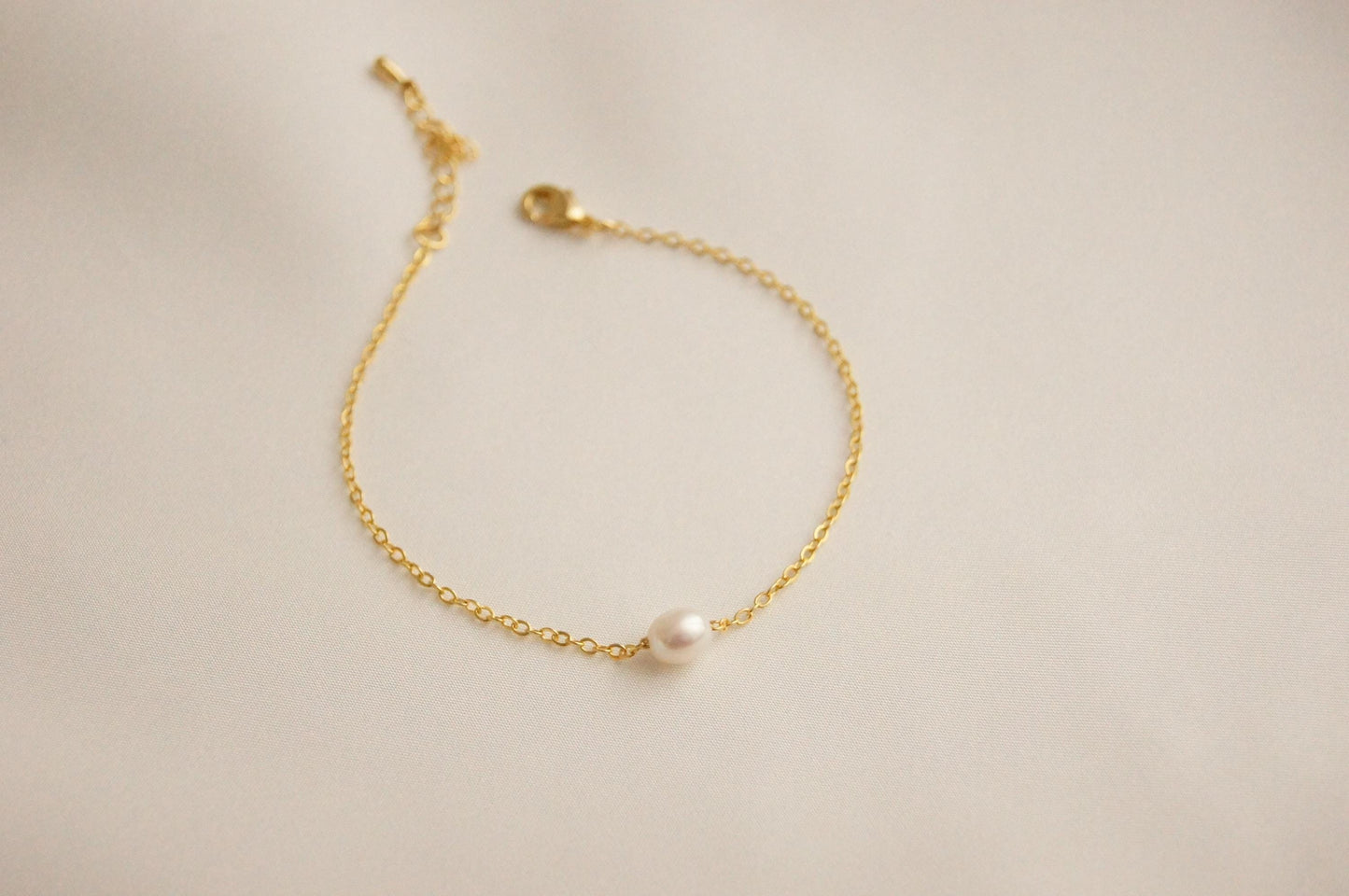 Zierliche Braut Armband mit Süßwasserperlen