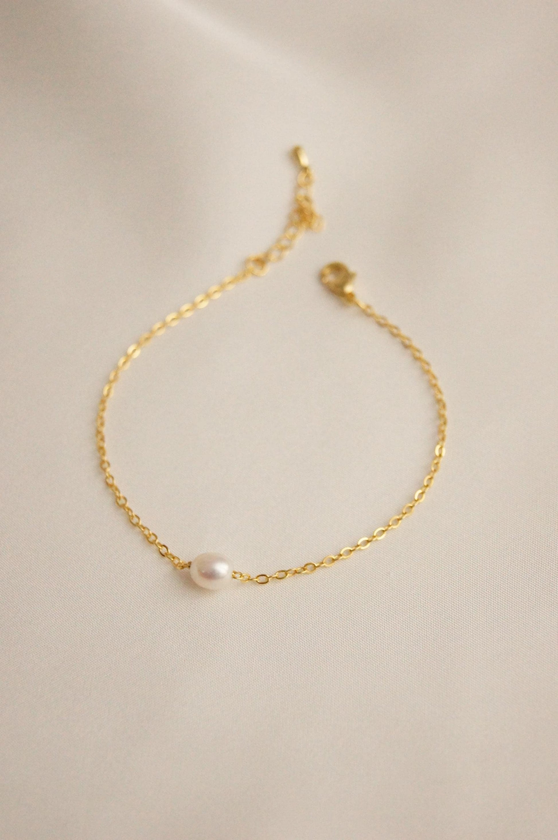 Zierliche Braut Armband mit Süßwasserperlen