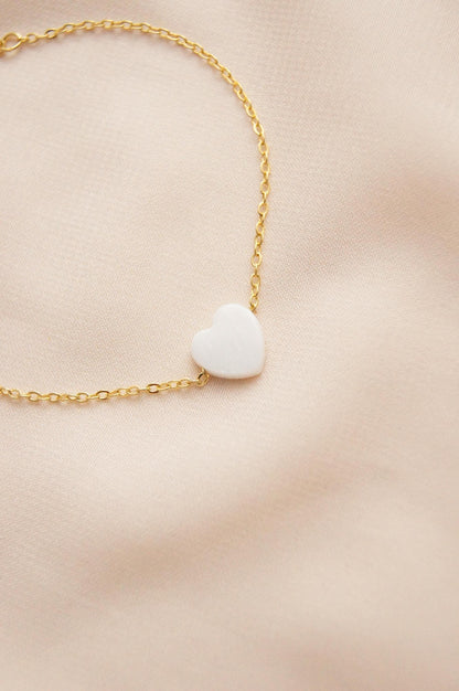 Zierliche Braut Armband mit Perlmutt