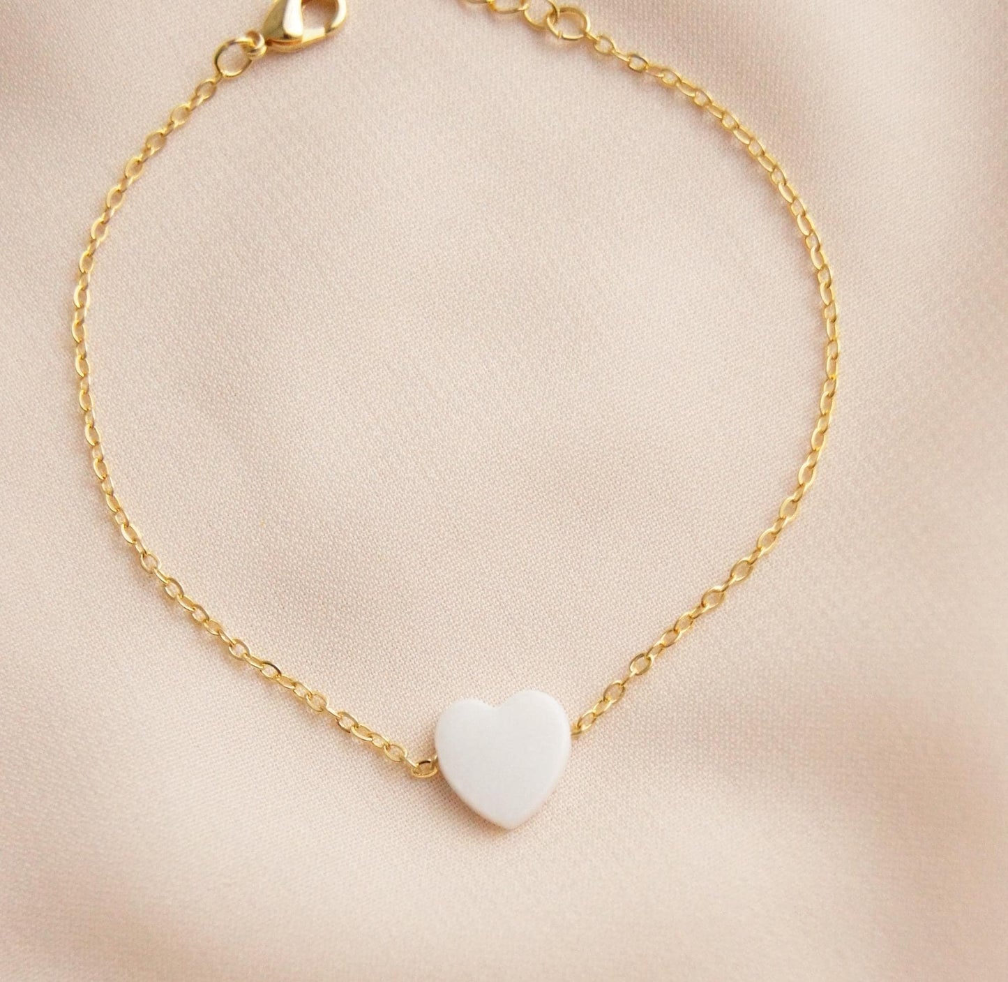 Zierliche Braut Armband mit Perlmutt