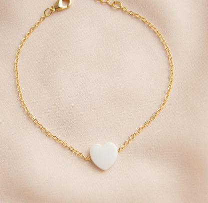 Zierliche Braut Armband mit Perlmutt