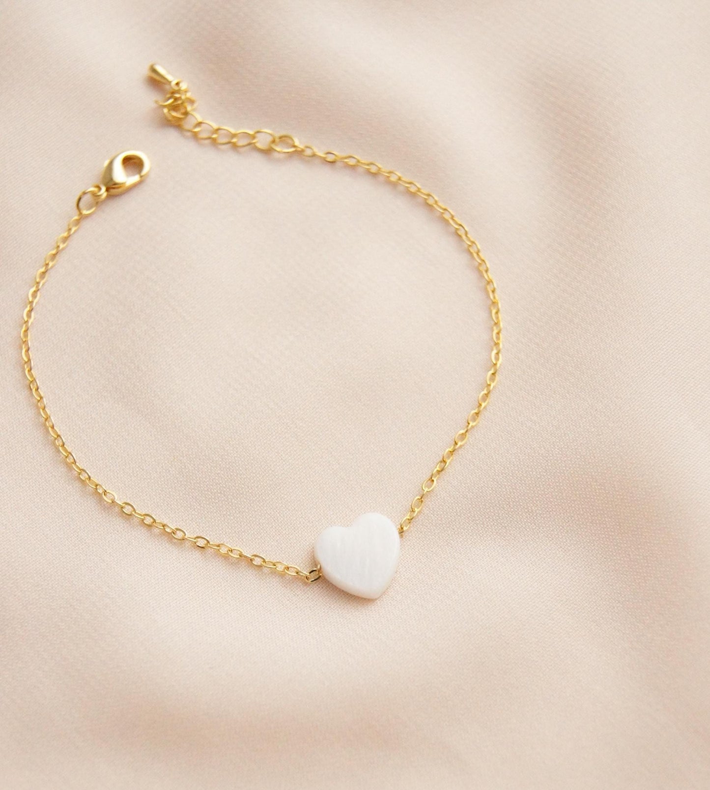 Zierliche Braut Armband mit Perlmutt