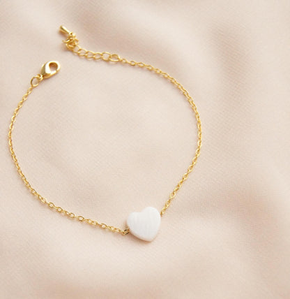 Zierliche Braut Armband mit Perlmutt