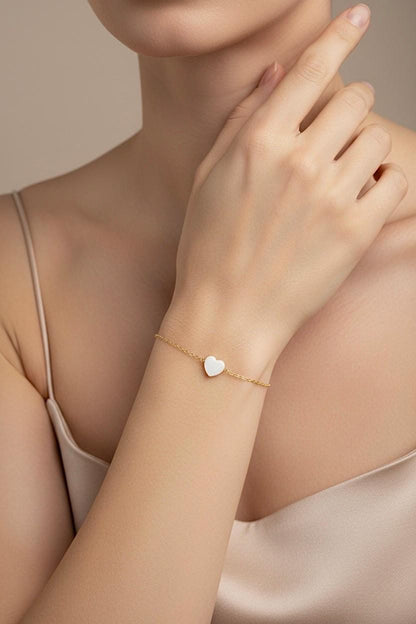 Zierliche Braut Armband mit Perlmutt