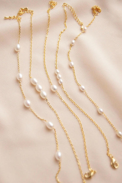 Braut Armband mit Süßwasserperlen