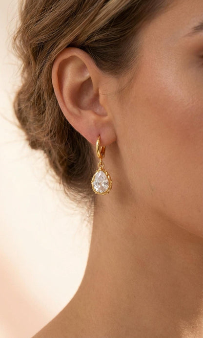 Braut Ohrringe mit Zirkonia