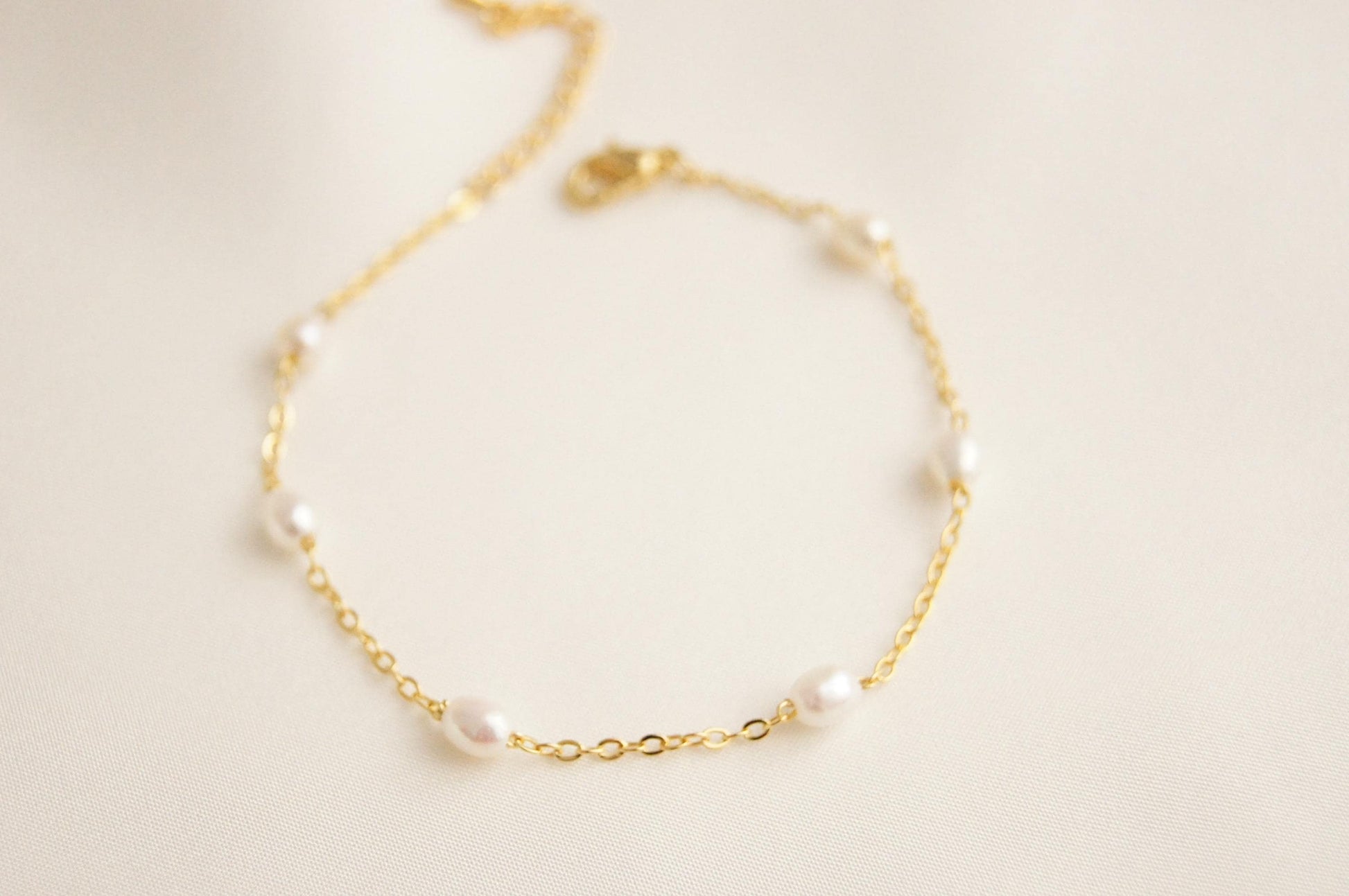 Braut Armband mit Süßwasserperlen