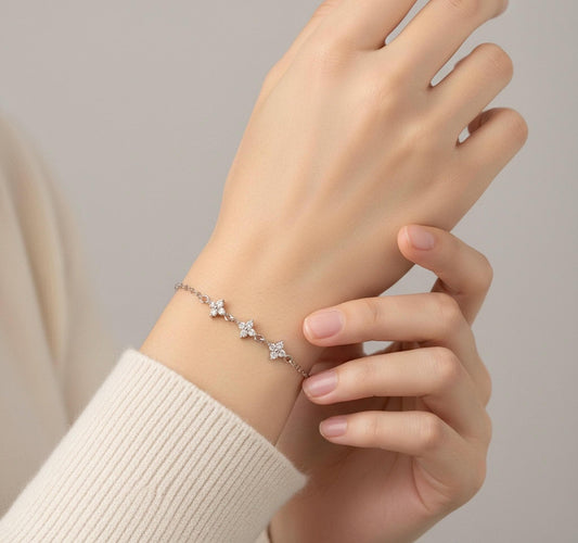 Zierliche Braut Armband